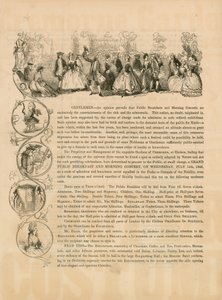 Ulotka promocyjna Wielkiego Publicznego Śniadania i Porannego Koncertu 15 lipca 1846 r. autorstwa English School