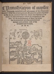 Pronostycacyon of mayster John Thybault autorstwa English School
