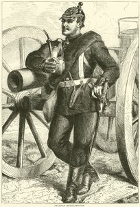 Artylerzysta pruski, październik 1870 autorstwa English School