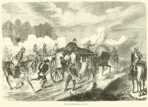Pruskie wagony prowiantowe, wrzesień 1870 autorstwa English School