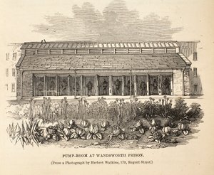 Pijalnia w Wandsworth Prison, ilustracja z The Criminal Prisons of London i Scenes from Prison Life Henry
