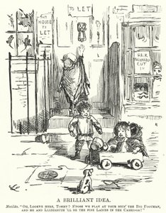 Punch cartoon: Genialny pomysł (grawerunek) autorstwa English School