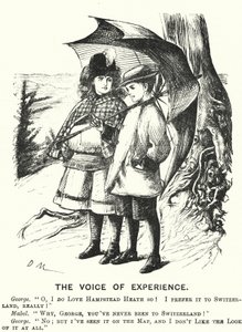 Punch cartoon: The Voice of Experience (grawerowanie) autorstwa English School