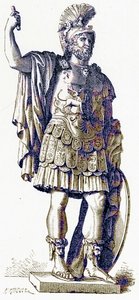 Pyrrus, ilustracja z Historii Rzymu autorstwa Victora Duruy, opublikowana w 1884 r. (obraz ulepszony cyfrowo) autorstwa English School