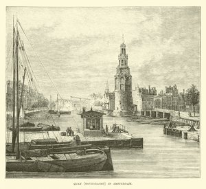 Nabrzeże (Houtgracht) w Amsterdamie autorstwa English School