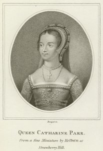 Królowa Catharine Parr (grafika) autorstwa English School