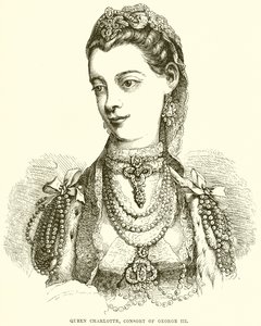 Królowa Charlotte, konseorta Jerzego III autorstwa English School