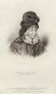 Królowa Charlotte, małżonka Jerzego III autorstwa English School