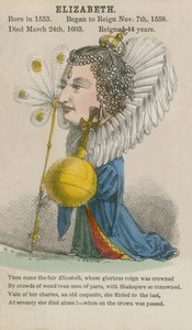 Królowa Elżbieta I (akwatinta) autorstwa English School