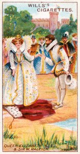 Królowa Elżbieta i Sir Walter Raleigh autorstwa English School