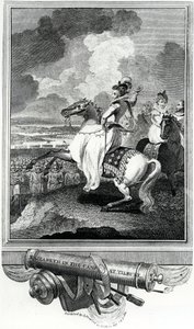 Królowa Elżbieta w obozie w Tilbury, 1811 autorstwa English School