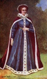 Queen Mary I (kolor lito) autorstwa English School