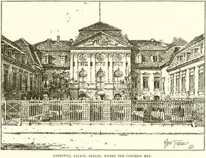 Pałac Radziwiłłów w Berlinie, gdzie Kongres Met autorstwa English School