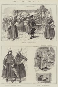 Wędrujące szkice, holenderski folk (grafika) autorstwa English School