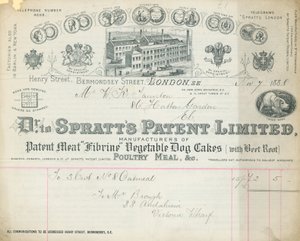Pokwitowanie dla Dr Spratts Patent Limited autorstwa English School