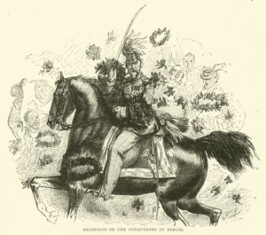 Przyjęcie zdobywców w Berlinie, kwiecień 1871 autorstwa English School