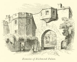 Pozostałości pałacu Richmond autorstwa English School