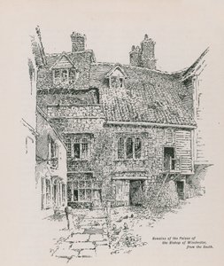Pozostałości Pałacu Biskupa Winchester autorstwa English School