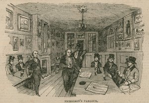 Renton Nicholsons Parlour, Garricks Head Hotel, Bow Street, Londyn autorstwa English School
