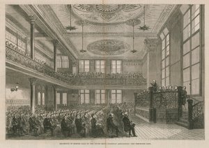 Ponowne otwarcie Exeter Hall w Londynie przez Stowarzyszenie Chrześcijańskich Młodych Mężczyzn autorstwa English School