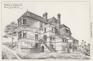 Rezydencja w Shortlands, Kent (grawerowanie) autorstwa English School