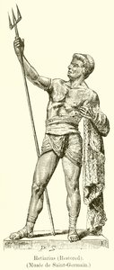 Retiarius (przywrócony). (Muzeum Saint-Germaina) autorstwa English School