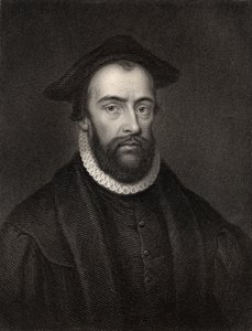 Wielebny John Bradford, grawerowany przez J. Jenkinsa, z „The National Portrait Gallery, Volume I”, opublikowany ok. 1820 r. (lito)