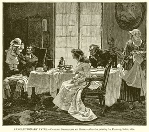 Rewolucyjne typy.-Camille Desmoulins w domu autorstwa English School