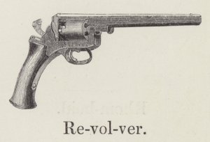 Rewolwer (grawerowanie) autorstwa English School