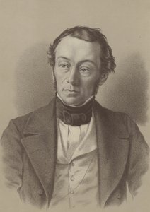Richard Cobden , brytyjski producent i polityk liberalny (lito) autorstwa English School