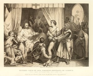Ryszard Coeur De Lion przebaczający Bertrandowi De Gurdun autorstwa English School