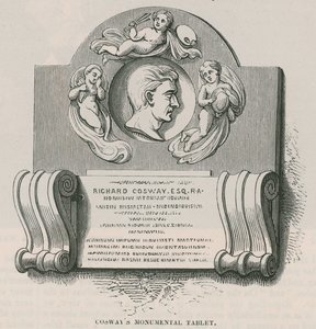 Tabliczka Richarda Coswaysa, Kościół Marylebone, Londyn autorstwa English School