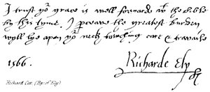 Richard Cox, (bp: z Ely) autorstwa English School