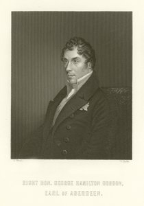 Prawy sędzia George Hamilton Gordon, hrabia Aberdeen autorstwa English School