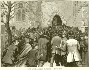 Zamieszki w St. James, Hatcham autorstwa English School