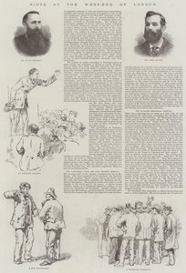 Zamieszki w West-End of London (grawerowanie) autorstwa English School