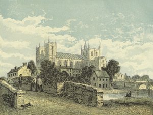 Katedra w Ripon, widok na południowy zachód autorstwa English School