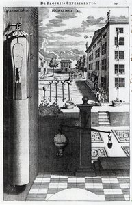 Projekty i pomysły Roberta Boylesa na pompę próżniową opublikowane w 1669 r. autorstwa English School