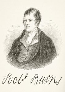Robert Burns, z książki „The National and Domestic History of England” Williama Hickmana Smitha Aubreya (1858-1916) opublikowanej w Londynie ok. 1890 r. autorstwa English School