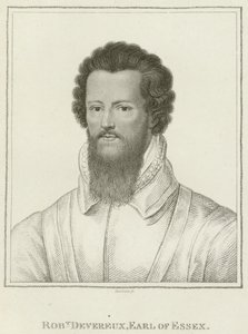 Robert Devereux, hrabia Essex (grawerunek) autorstwa English School