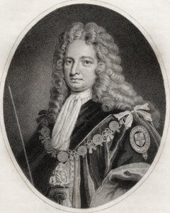Robert Harley, sztychowany przez Maddoxa, ilustracja z „Katalogu autorów królewskich i szlachetnych, tom IV”, wydanego w 1806 r. autorstwa English School