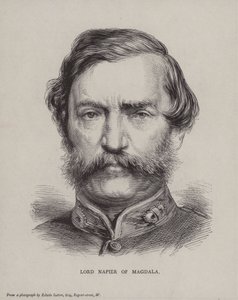 Robert Napier, 1. baron Napier z Magdali, brytyjski generał autorstwa English School