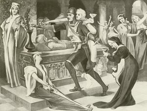 Robert Diabeł, Akt III, scena III (wklęsłodruk) autorstwa English School