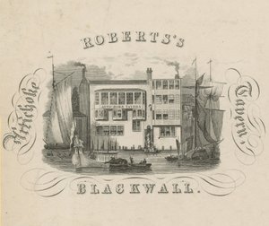 Roberts Artichoke Tavern, Blackwall, Londyn autorstwa English School
