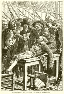 Robespierre ranny 9 dnia termidora autorstwa English School