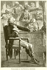 Robespierre w Zgromadzeniu Narodowym autorstwa English School