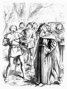 Robin Hood i król Ryszard I (1157-99) autorstwa English School