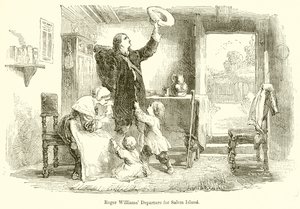 Roger Williams Wyjazd na wyspę Salem autorstwa English School