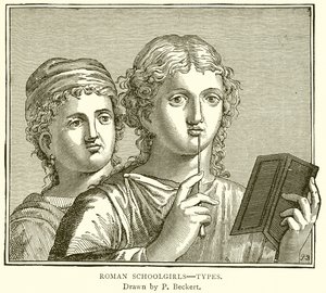 Rzymskie uczennice — typy autorstwa English School