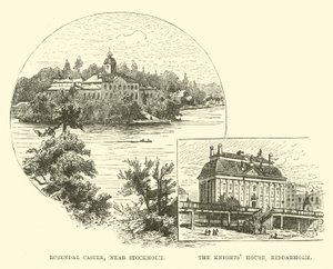 Zamek Rosendal, niedaleko Sztokholmu; Dom Rycerzy, Riddarholm autorstwa English School